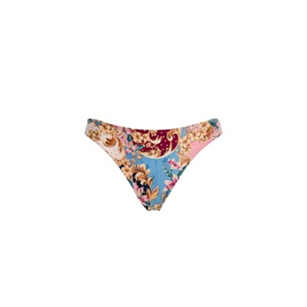Agua Bendita Bottoms Ilu Blush Reversible Medium Coverage Floral Size M NWT
